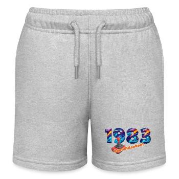 Vintage 1983 – Joystick rétro – Cool old school - Short de jogging enfant bio Stanley/Stella - gris chiné - Devant