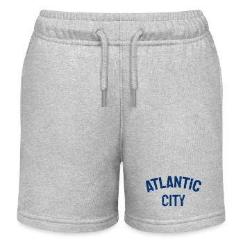 Atlantic City - Est. 1854 - New Jersey - USA - Kids Organic Sweat Shorts by Stanley/Stella - heather grey - Front
