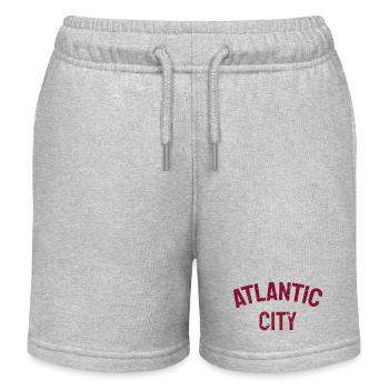 Atlantic City - Est. 1854 - New Jersey - USA - Kids Organic Sweat Shorts by Stanley/Stella - heather grey - Front