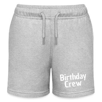 Birthday Crew - Kinder Organic Joggingshorts Mini Bolter von Stanley/Stella - Grau meliert - Vorne