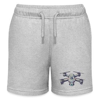 Mir Reicht's Ich Geh Drohne Fliegen Drohnen Pilot - Kinder Organic Joggingshorts Mini Bolter von Stanley/Stella - Grau meliert - Vorne