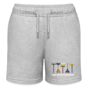 Rechenzentrum Gärtner Garten Gartenarbeit - Kinder Organic Joggingshorts Mini Bolter von Stanley/Stella - Grau meliert - Vorne