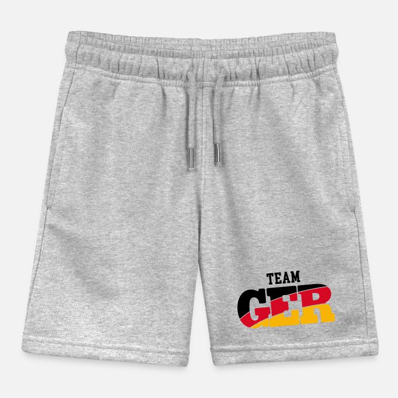 TEAM GERMANY LOGO Kids Organic Sweat Shorts by Stanley/Stella