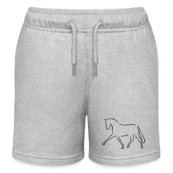 2541614 115410785 Dressurpferd - Kinder Organic Joggingshorts Mini Bolter von Stanley/Stella - Grau meliert - Vorne