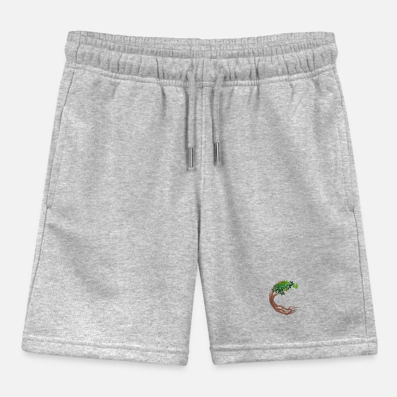 Round Tree Circular World Tree Kids Organic Sweat Shorts by Stanley/Stella