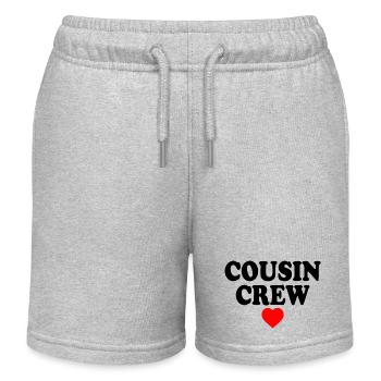 Cousin crew - Short de jogging enfant bio Stanley/Stella - gris chiné - Devant