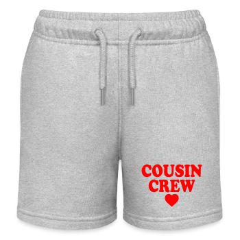 Cousin crew - Short de jogging enfant bio Stanley/Stella - gris chiné - Devant