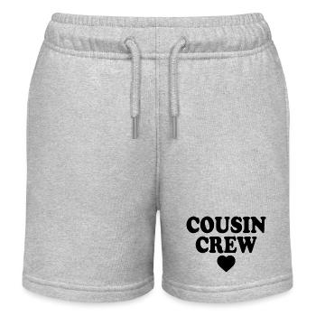 Cousin crew - Short de jogging enfant bio Stanley/Stella - gris chiné - Devant