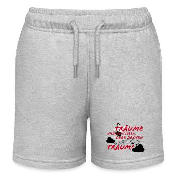 Träume dein Leben - Kinder Organic Joggingshorts Mini Bolter von Stanley/Stella - Grau meliert - Vorne