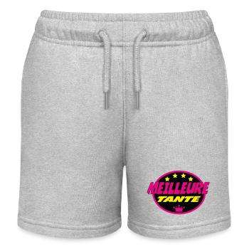 MEILLEURE TANTE - Short de jogging enfant bio Stanley/Stella - gris chiné - Devant
