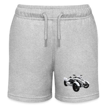 Tricycle blanc froid - Short de jogging enfant bio Stanley/Stella - gris chiné - Devant