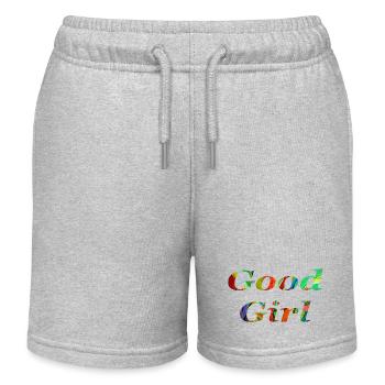 Heaven is for Good Girls 2 - Kinder Organic Joggingshorts Mini Bolter von Stanley/Stella - Grau meliert - Vorne