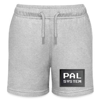 Retrogaming - PAL-System - Kinder Organic Joggingshorts Mini Bolter von Stanley/Stella - Grau meliert - Vorne