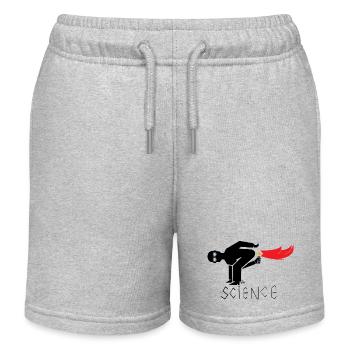 Science - Short de jogging enfant bio Stanley/Stella - gris chiné - Devant