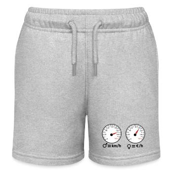 Vitesse Sportive  et dépensive - Short de jogging enfant bio Stanley/Stella - gris chiné - Devant