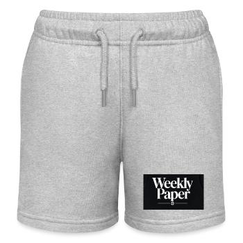 Wochenzeitung World Globe - Kinder Organic Joggingshorts Mini Bolter von Stanley/Stella - Grau meliert - Vorne