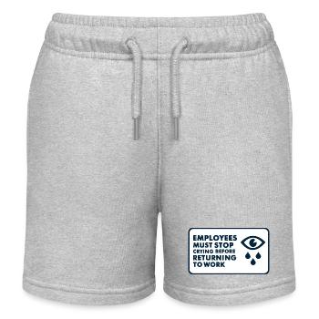 Lustiger Mitarbeiter HR Mitarbeiter Manager Männer Frauen - Kinder Organic Joggingshorts Mini Bolter von Stanley/Stella - Grau meliert - Vorne