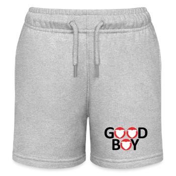 Staffie, braver Junge – 046 - Kinder Organic Joggingshorts Mini Bolter von Stanley/Stella - Grau meliert - Vorne
