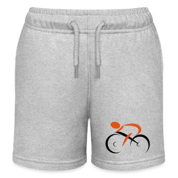 cycling - Kids Organic Sweat Shorts by Stanley/Stella - heather grey - Front