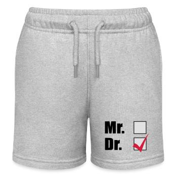 Doctorat - Short de jogging enfant bio Stanley/Stella - gris chiné - Devant