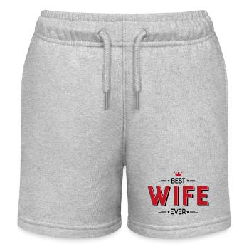 Ehefrau - Kinder Organic Joggingshorts Mini Bolter von Stanley/Stella - Grau meliert - Vorne