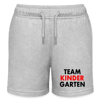 Team kindergarten - Kinder Organic Joggingshorts Mini Bolter von Stanley/Stella - Grau meliert - Vorne