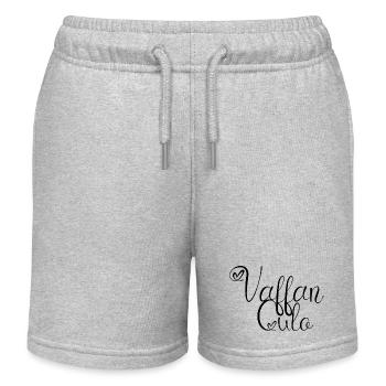 Vaffan Schwarz - Kinder Organic Joggingshorts Mini Bolter von Stanley/Stella - Grau meliert - Vorne