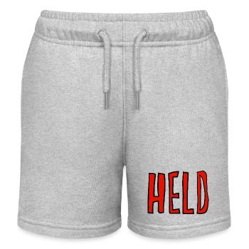 Held - Kinder Organic Joggingshorts Mini Bolter von Stanley/Stella - Grau meliert - Vorne