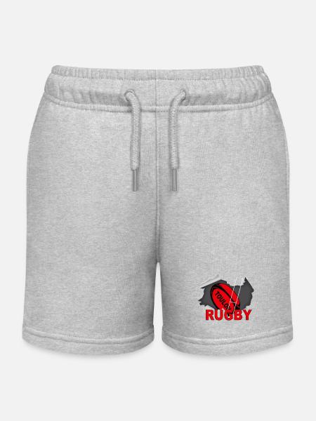 Rugby Toulon - Short de jogging enfant bio Stanley/Stella - gris chiné