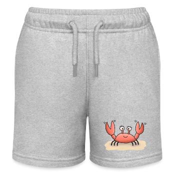 Crabe Crawly - Short de jogging enfant bio Stanley/Stella - gris chiné - Devant