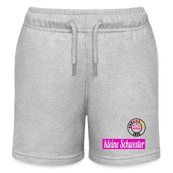 kleine Schwester 2025 - Kinder Organic Joggingshorts Mini Bolter von Stanley/Stella - Grau meliert - Vorne