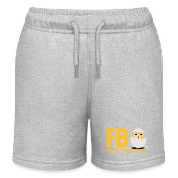 Küken Ei most wanted - Kinder Organic Joggingshorts Mini Bolter von Stanley/Stella - Grau meliert - Vorne