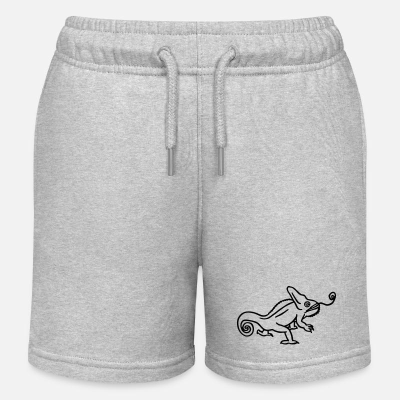 Caméléon - Short de jogging enfant bio Stanley/Stella - gris chiné