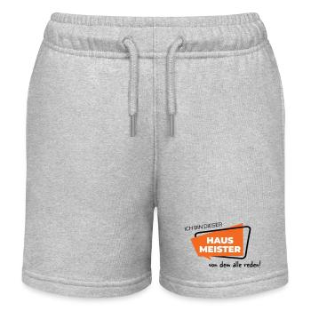 Hausmeister - Kinder Organic Joggingshorts Mini Bolter von Stanley/Stella - Grau meliert - Vorne