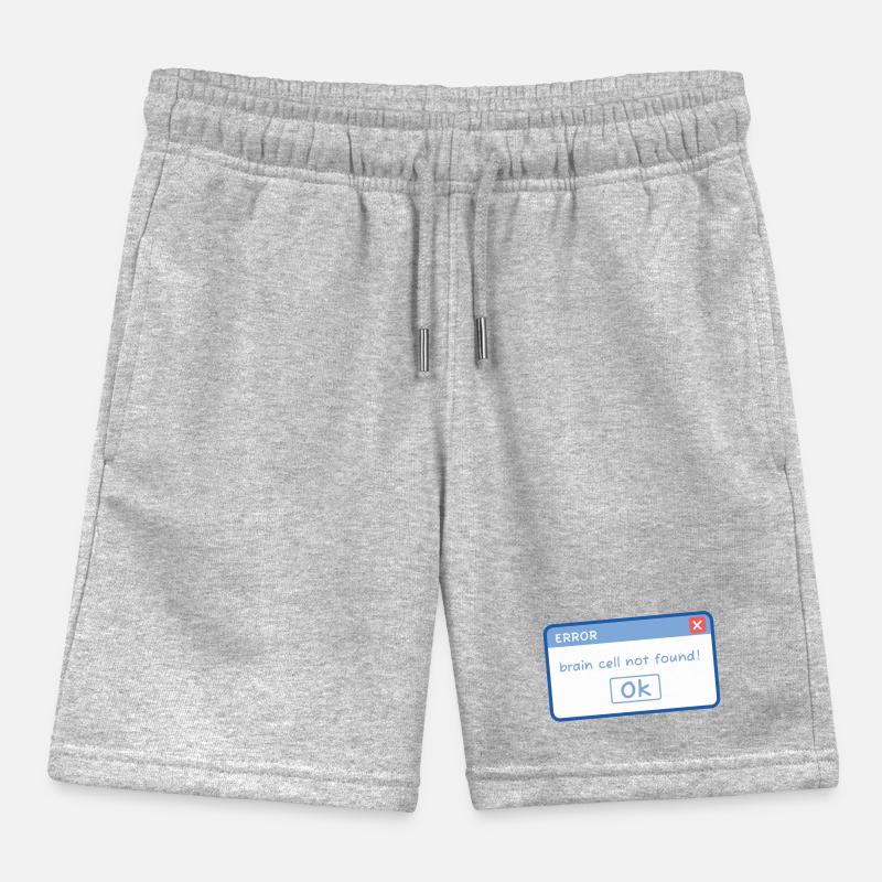 funny E-mail design, meme, idiot, computer humor Kids Organic Sweat Shorts by Stanley/Stella