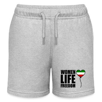 Women life freedom - Kinder Organic Joggingshorts Mini Bolter von Stanley/Stella - Grau meliert - Vorne