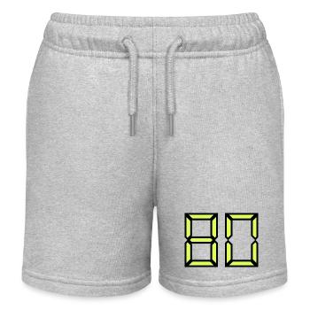 80 JAHRE. 80-JÄHRIGES JUBILÄUM. GEBURTSTAG 80 JAHRE. 80 - Kinder Organic Joggingshorts Mini Bolter von Stanley/Stella - Grau meliert - Vorne