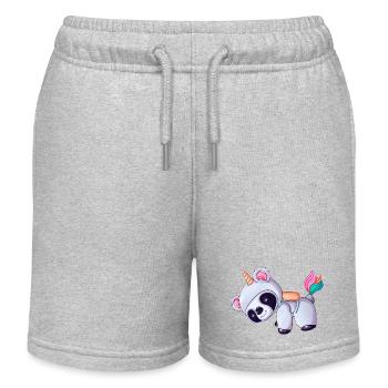Astronaute Licorne Koala - Short de jogging enfant bio Stanley/Stella - gris chiné - Devant