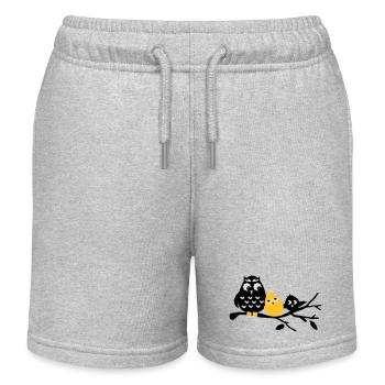 friends - Kids Organic Sweat Shorts by Stanley/Stella - heather grey - Front