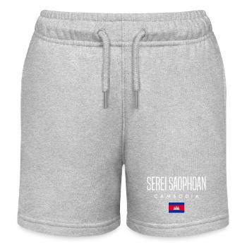 Serei Saophoan Cambodge Khmer - Short de jogging enfant bio Stanley/Stella - gris chiné - Devant