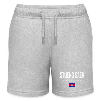 Stueng Saen Cambodge Khmer - Short de jogging enfant bio Stanley/Stella - gris chiné - Devant