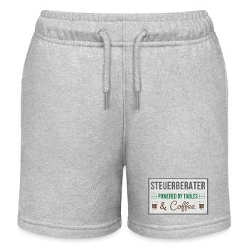 Conseillers fiscaux : tables & café - Short de jogging enfant bio Stanley/Stella - gris chiné - Devant