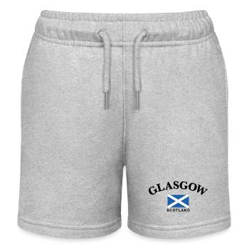 Glasgow, Schottland - Kinder Organic Joggingshorts Mini Bolter von Stanley/Stella - Grau meliert - Vorne