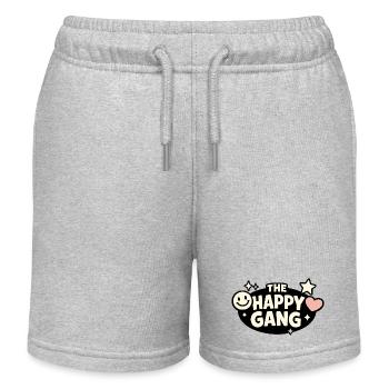 Illustration de faute de frappe de The Happy Gang - Short de jogging enfant bio Stanley/Stella - gris chiné - Devant
