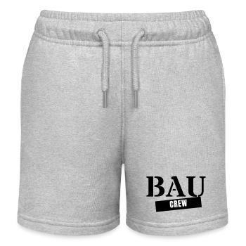 Construction Crew - Construction Worker Craftsman Construction Site Team - Kids Organic Sweat Shorts by Stanley/Stella - heather grey - Front