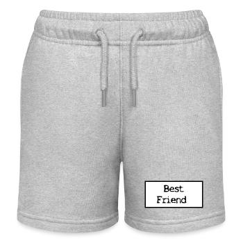 Bester Freund - Kinder Organic Joggingshorts Mini Bolter von Stanley/Stella - Grau meliert - Vorne