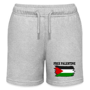 Free palestine - Kids Organic Sweat Shorts by Stanley/Stella - heather grey - Front