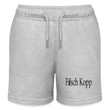 Fisch Kopp - Kinder Organic Joggingshorts Mini Bolter von Stanley/Stella - Grau meliert - Vorne