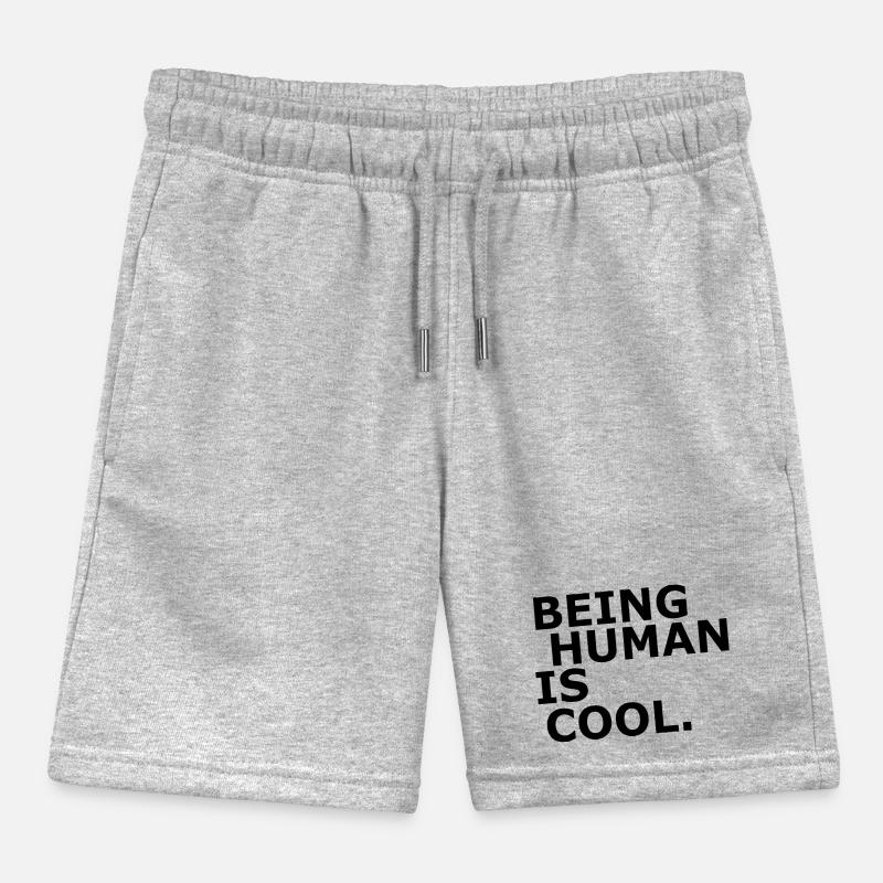 Human - Being human is cool - Be Human Kids Organic Sweat Shorts by Stanley/Stella