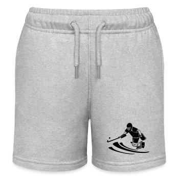 Torwart - Kinder Organic Joggingshorts Mini Bolter von Stanley/Stella - Grau meliert - Vorne